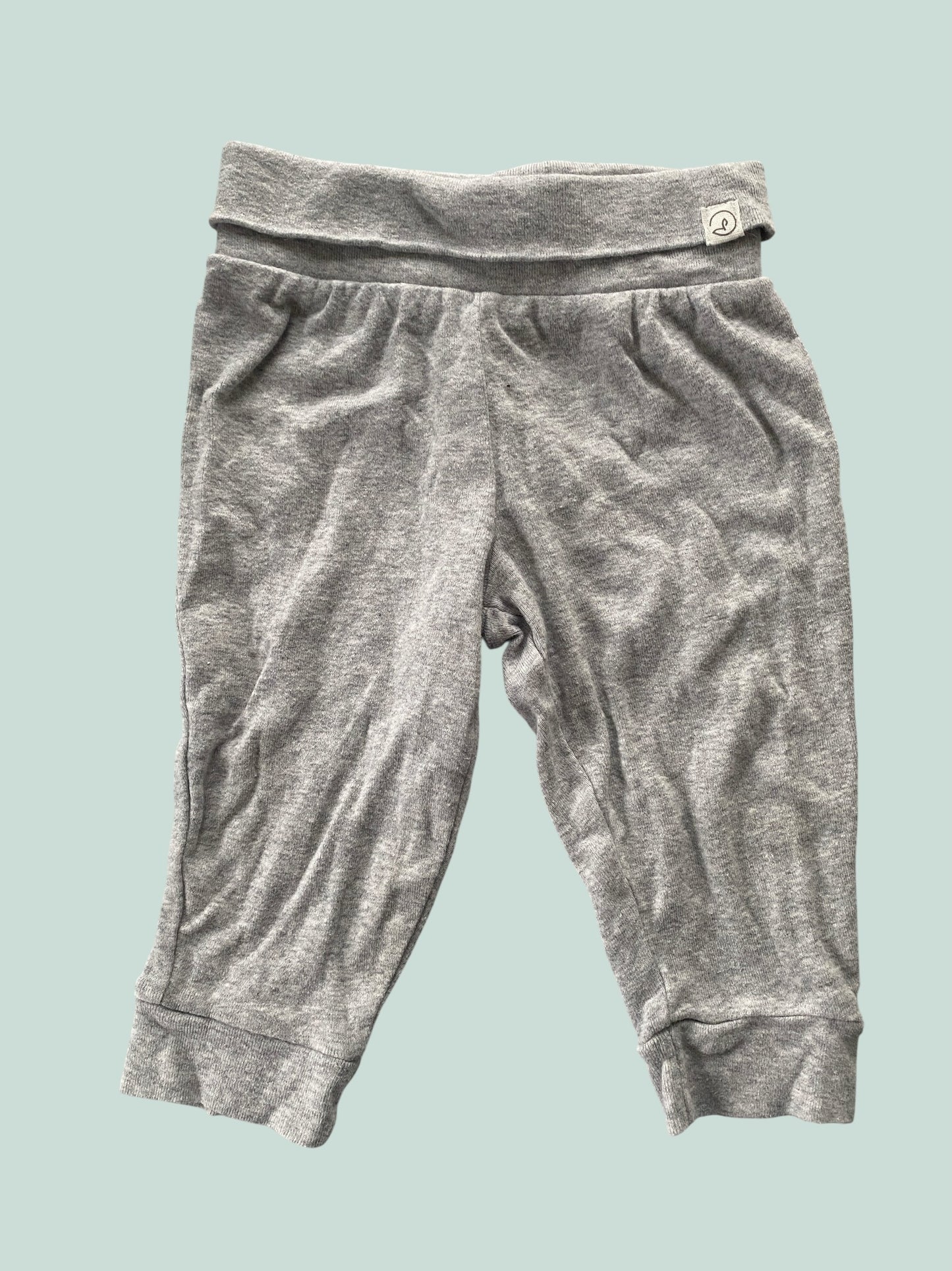 Organic cotton heather grey pants 9m | Carter's Little Planet