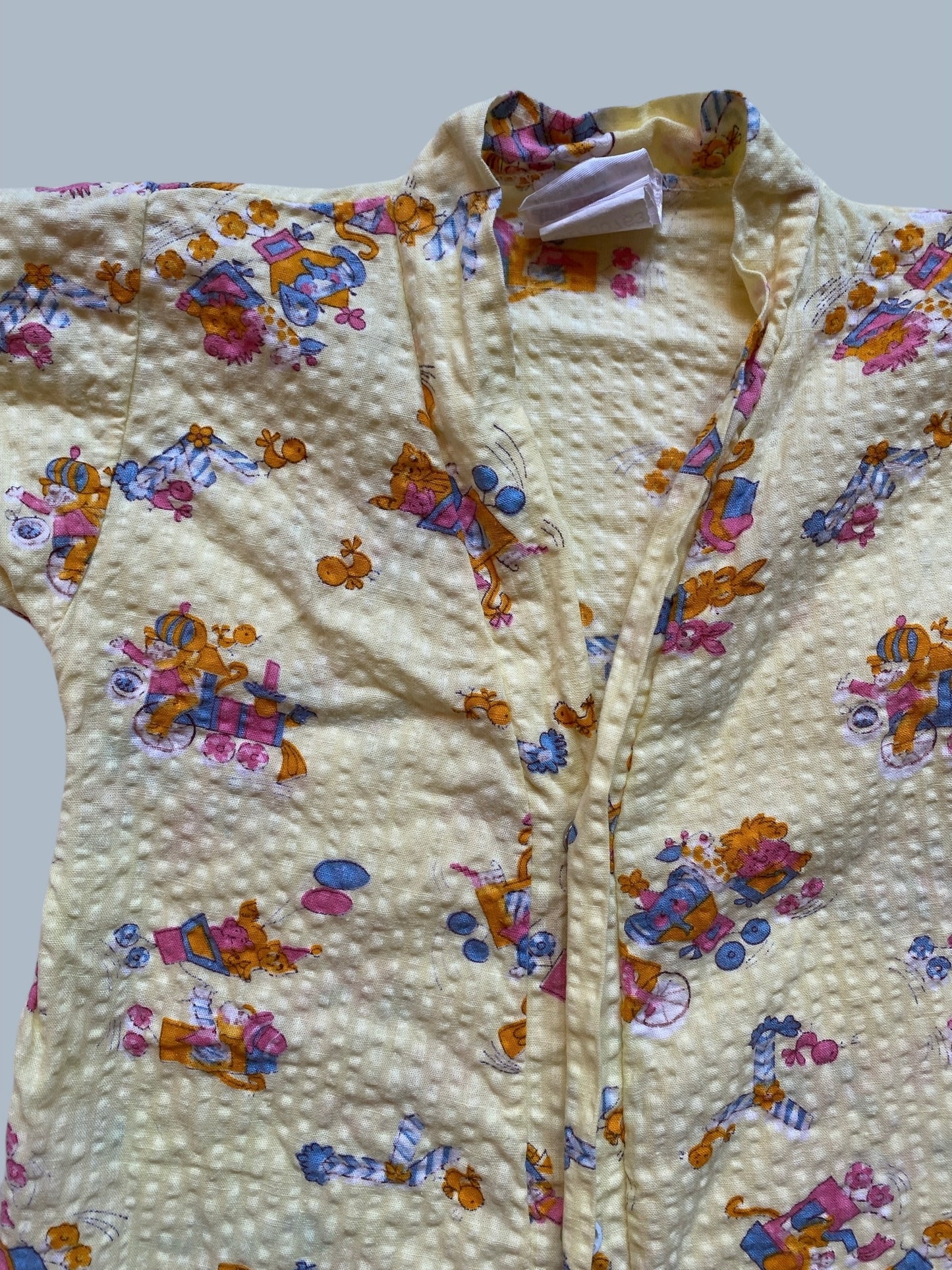 Vintage cotton crepe romper 12m