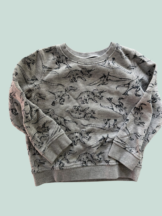 Cotton blend dino sweater 5Y | Joe Fresh