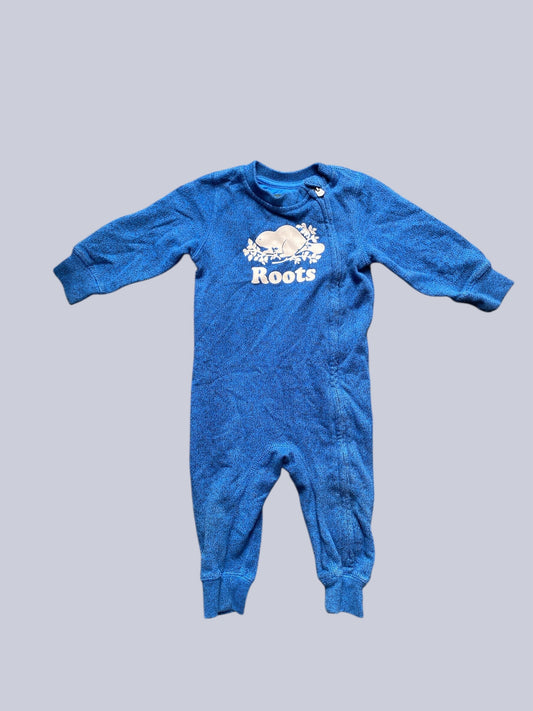 Blue zipper romper 12-18m | Roots