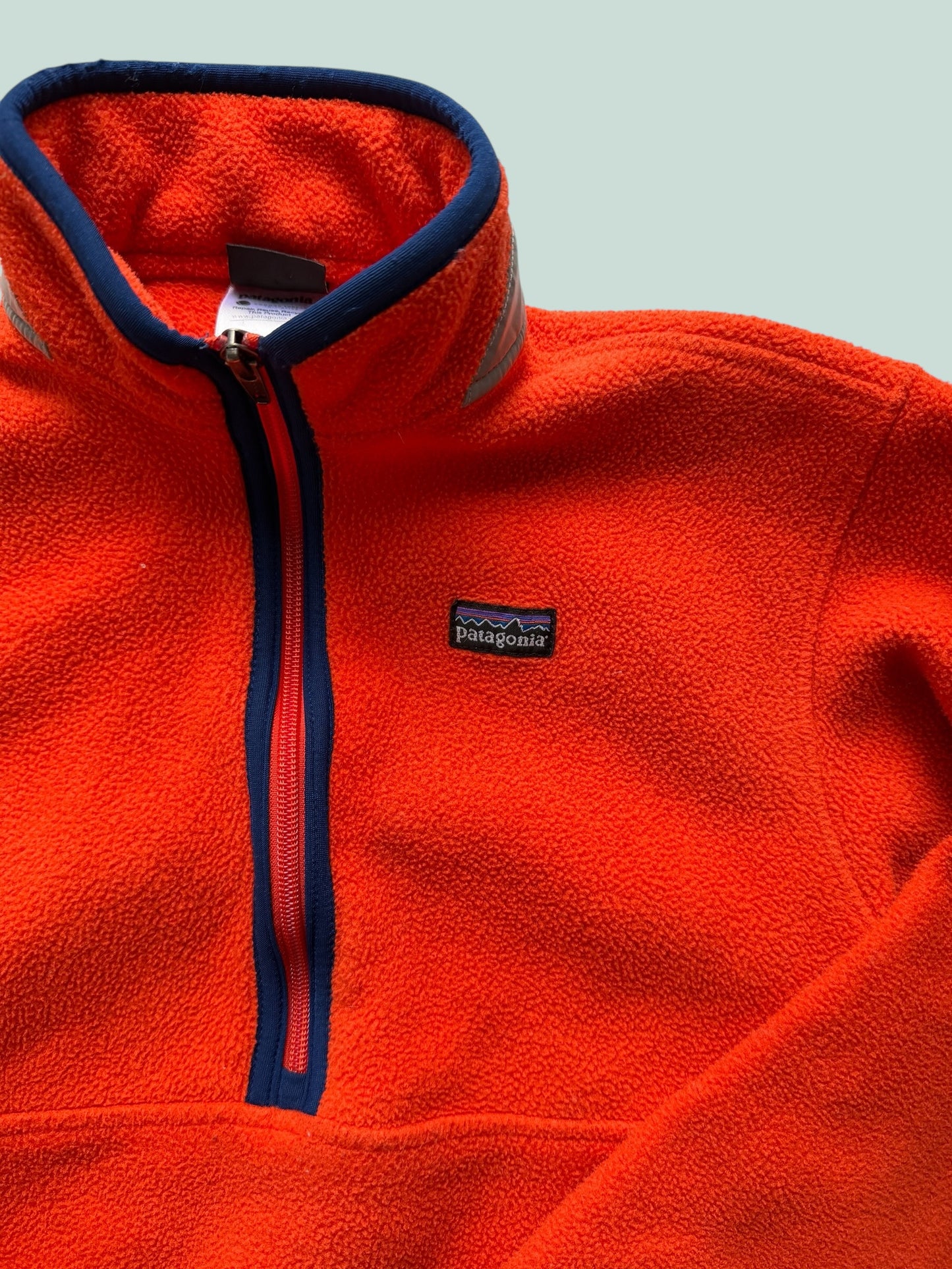 Bright orange Synchilla fleece pullover 10Y | Patagonia