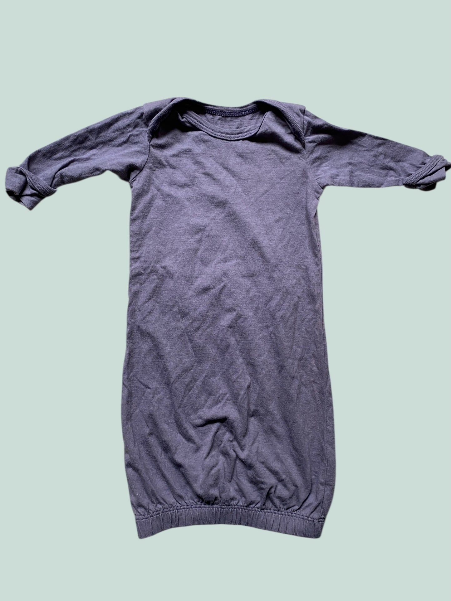 Violet organic cotton sleep gown 0-5m | Mini Mioche