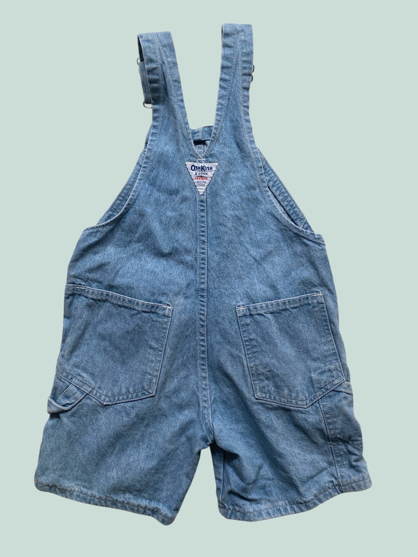 Vintage made in USA cotton short overalls 6Y | Oshkosh