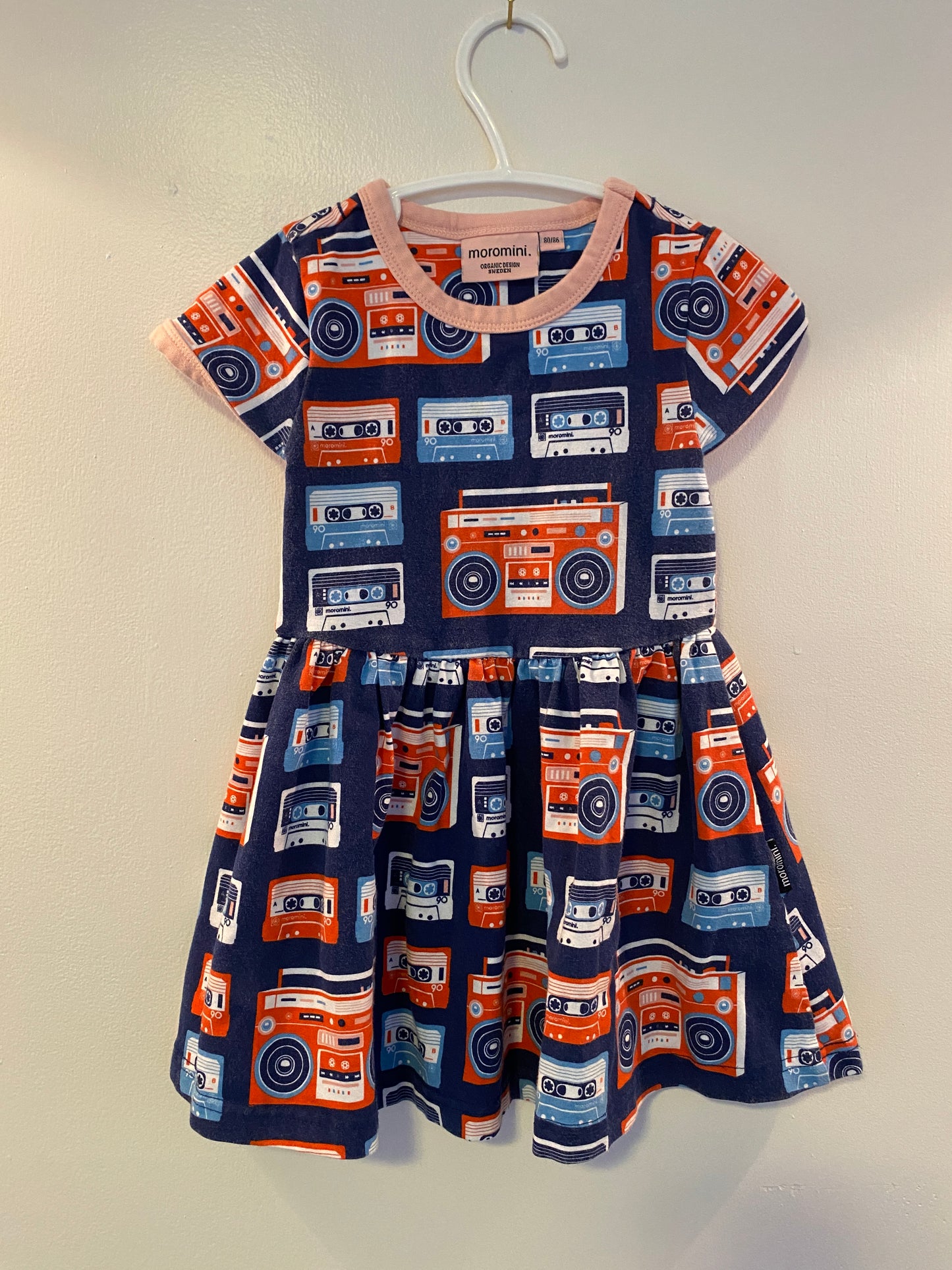 Organic cotton boom blaster dress 9-12m (80) | Moromini