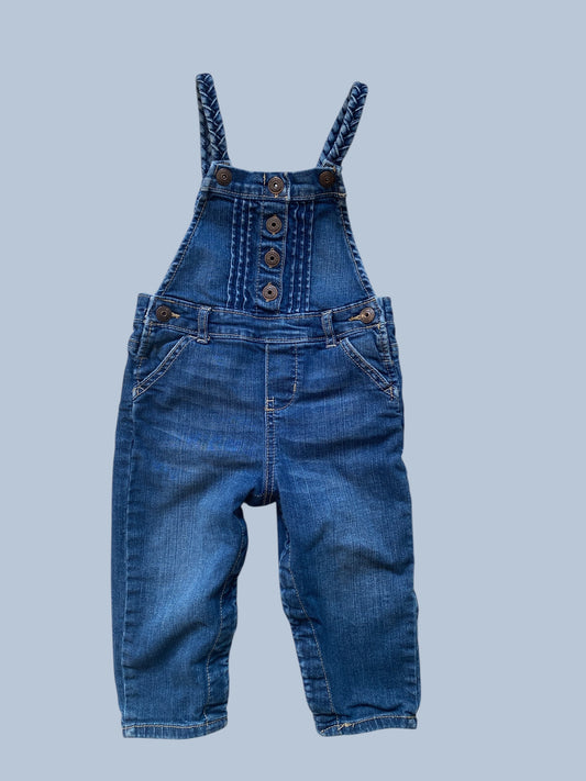 Cotton braided denim overalls 18m | Oshkosh