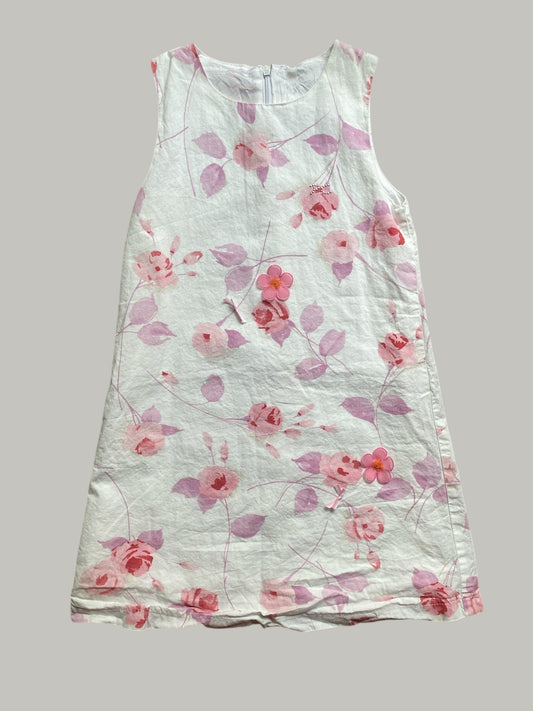 Vintage cotton flower dress 6Y | Pierre Cardin