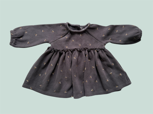 Cotton blend dress 3-6m | Rise Little Earthling