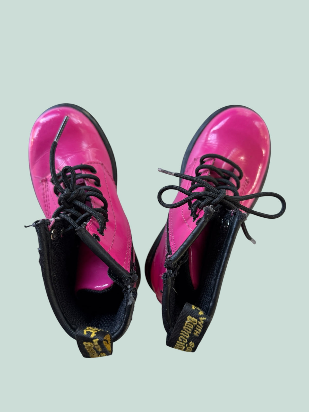 Hot pink boots with zipper 10US | Dr Martens
