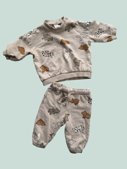 Cotton sweater and jogger set 6m | H&M