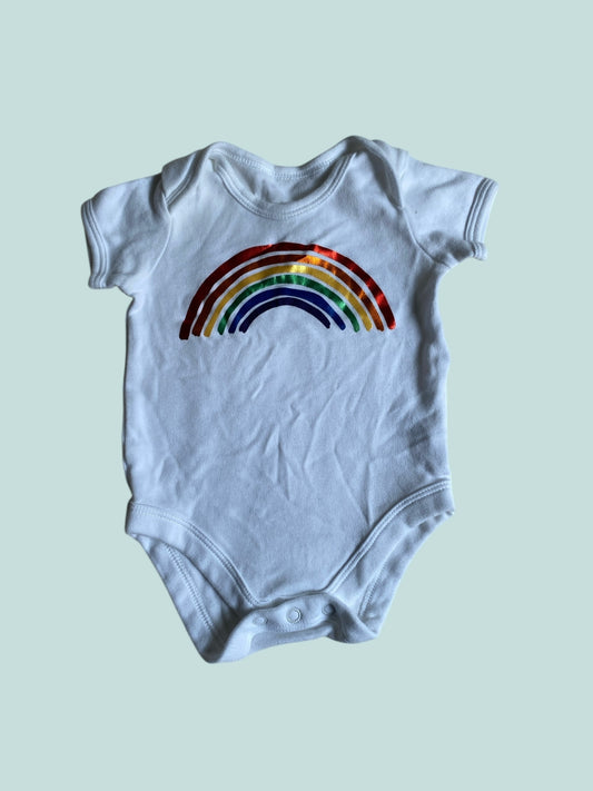 Cotton rainbow onesie 0-3m | Dolly Gecko