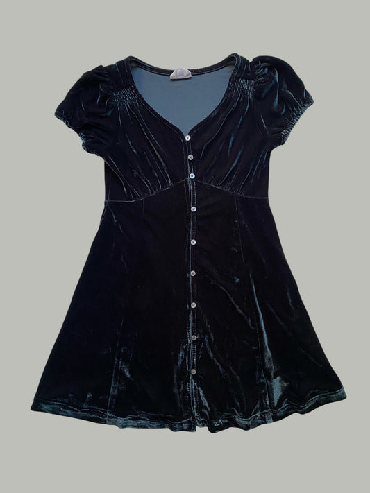 Dark green velour dress 10Y | Gap