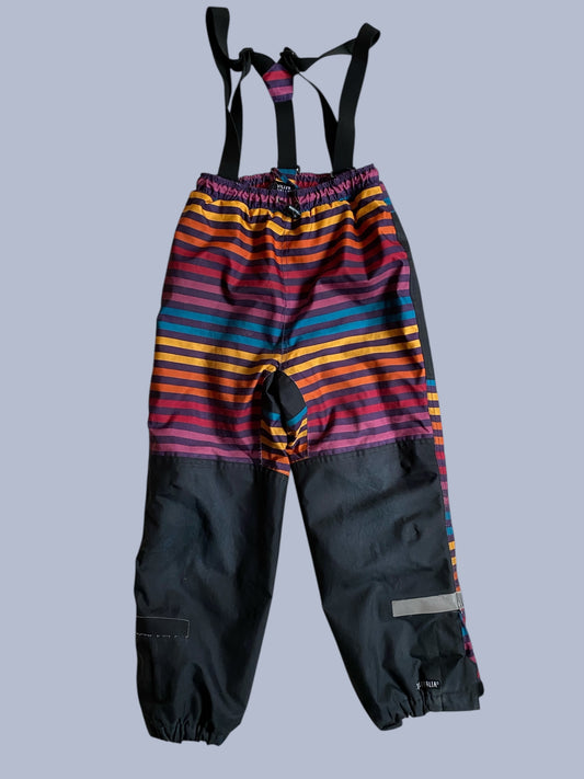 Striped winter snowpants 7-9Y (128) | Villervalla