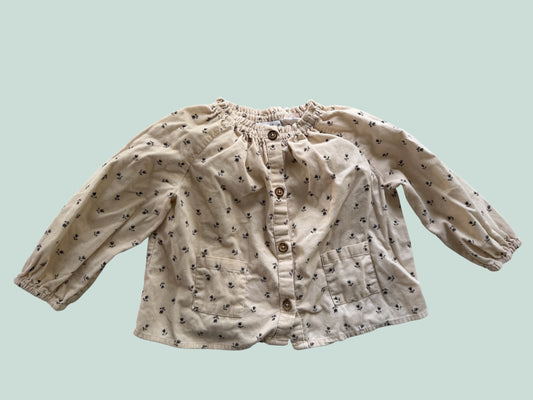 Cotton flower blouse top 2-3Y | Zara
