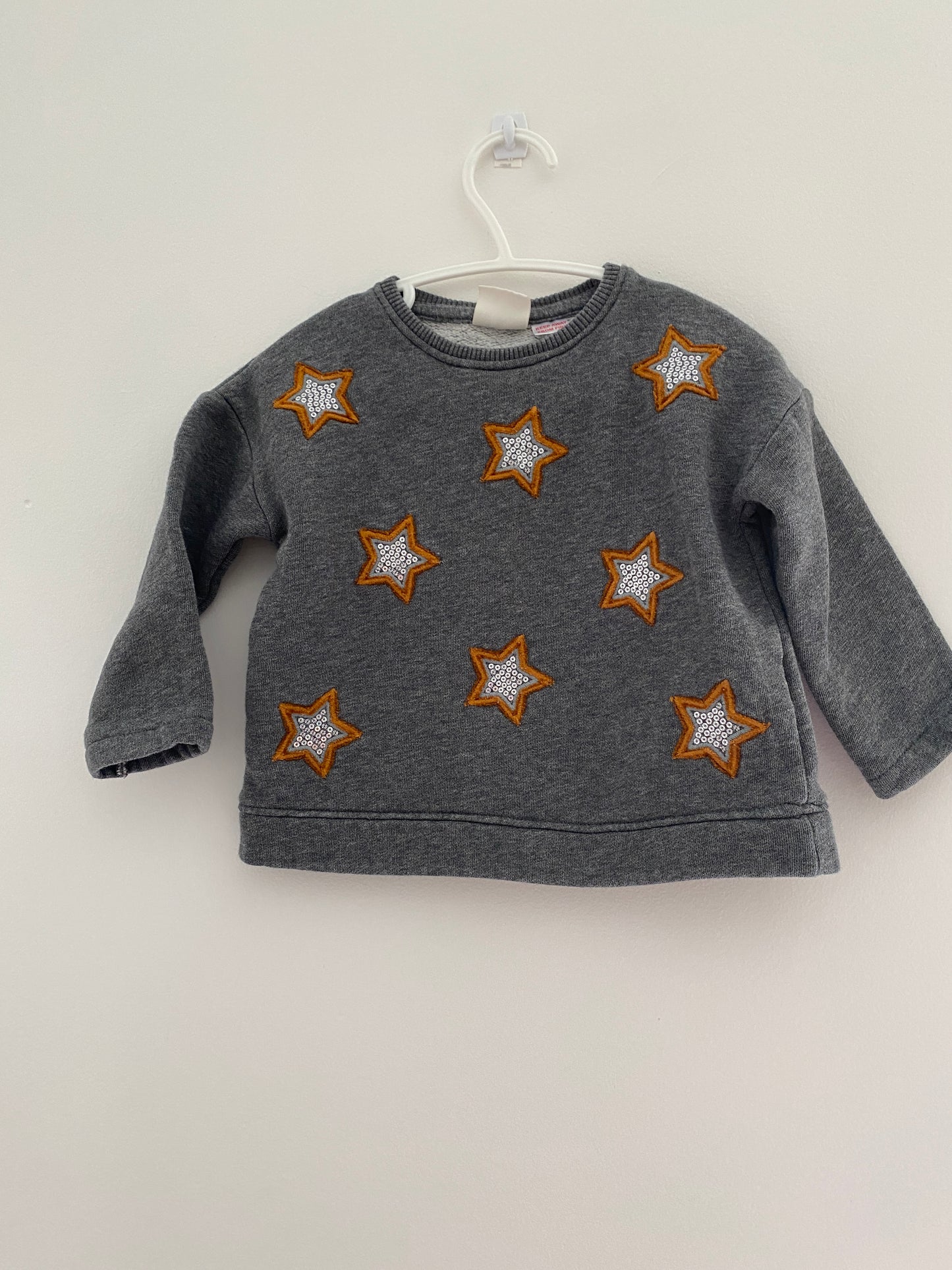 Star sequin sweater 12-18m /Zara