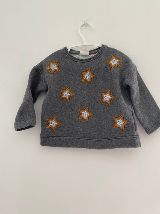 Star sequin sweater 12-18m /Zara