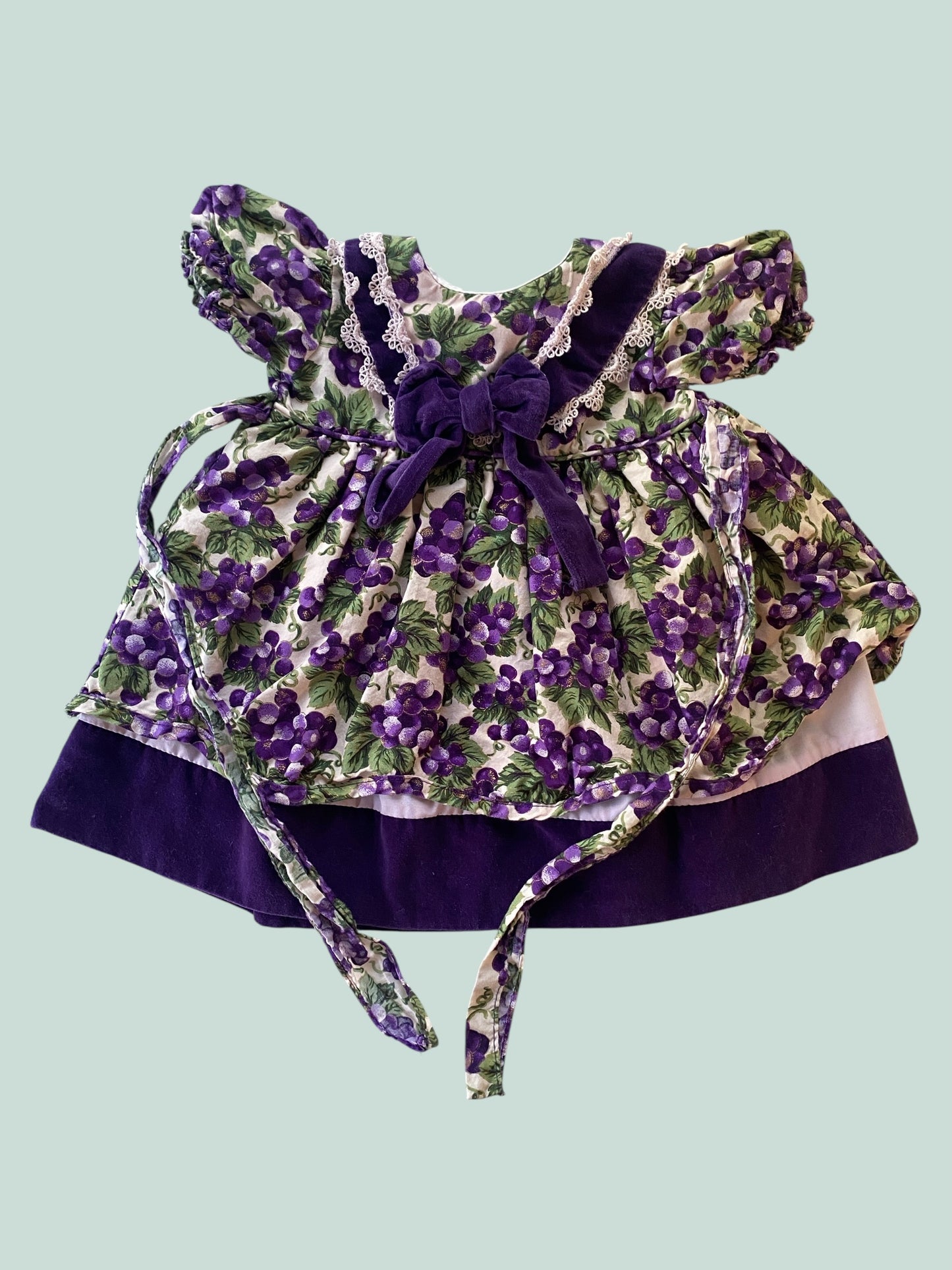 Vintage berry dress 12m | Little Princess