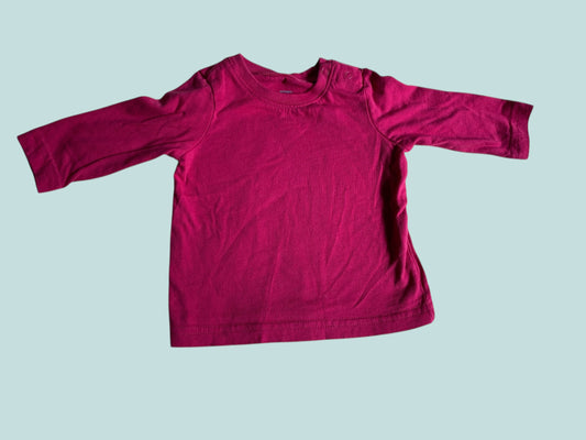 Cotton long sleeve top 3-6m | Primary