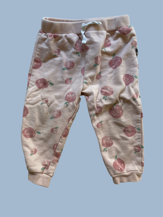 Organic cotton apple joggers 18m | Rabbit + Bear