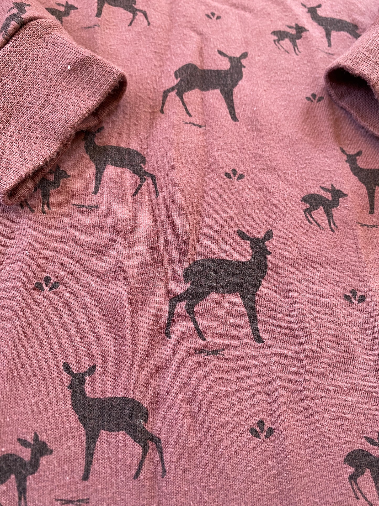 Bamboo/cotton blend deer romper 2Y | Wooly Doodle