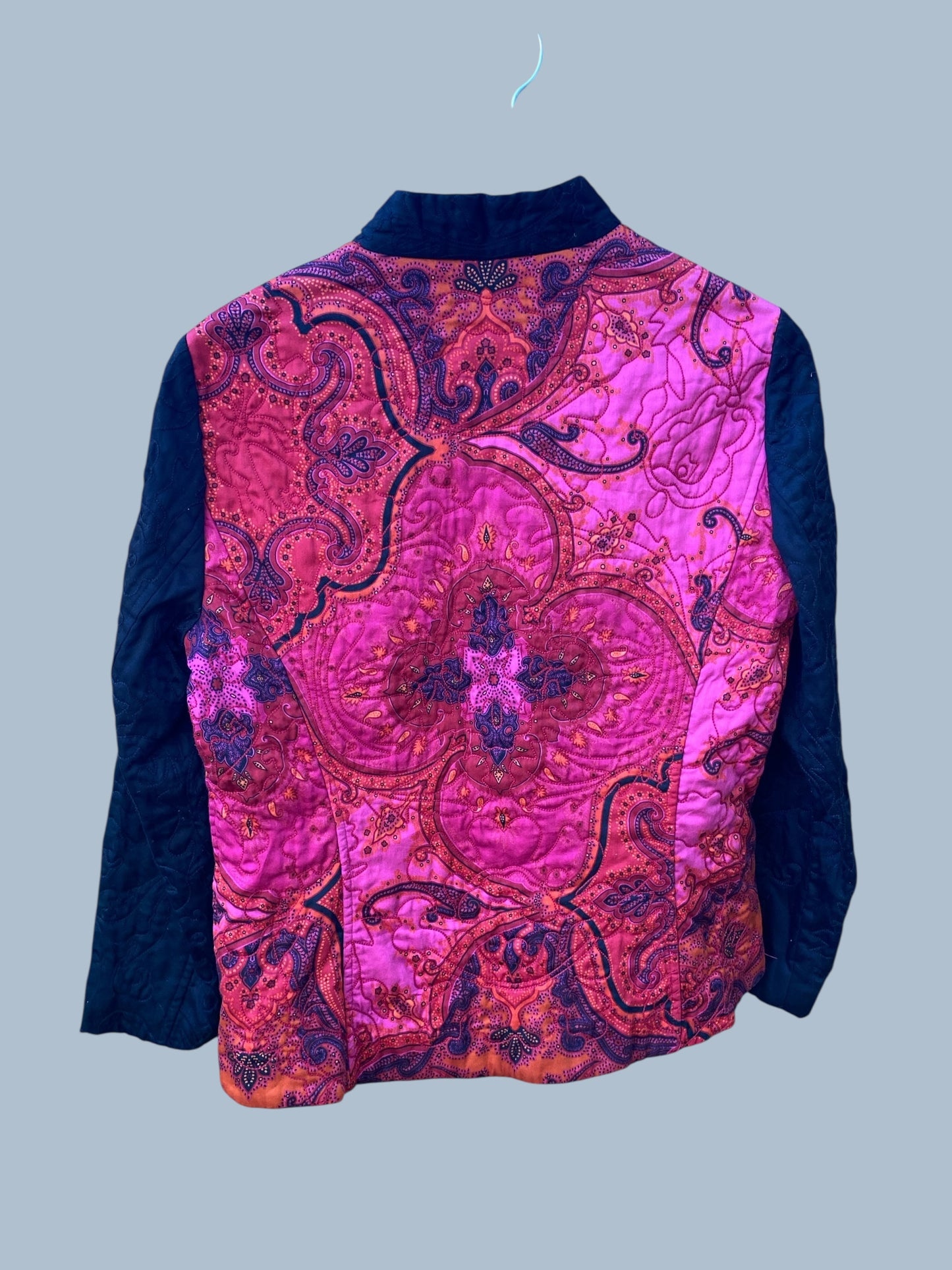 Silk lined quilted blazer jacket women’s 10 US adult | Dana Buchman