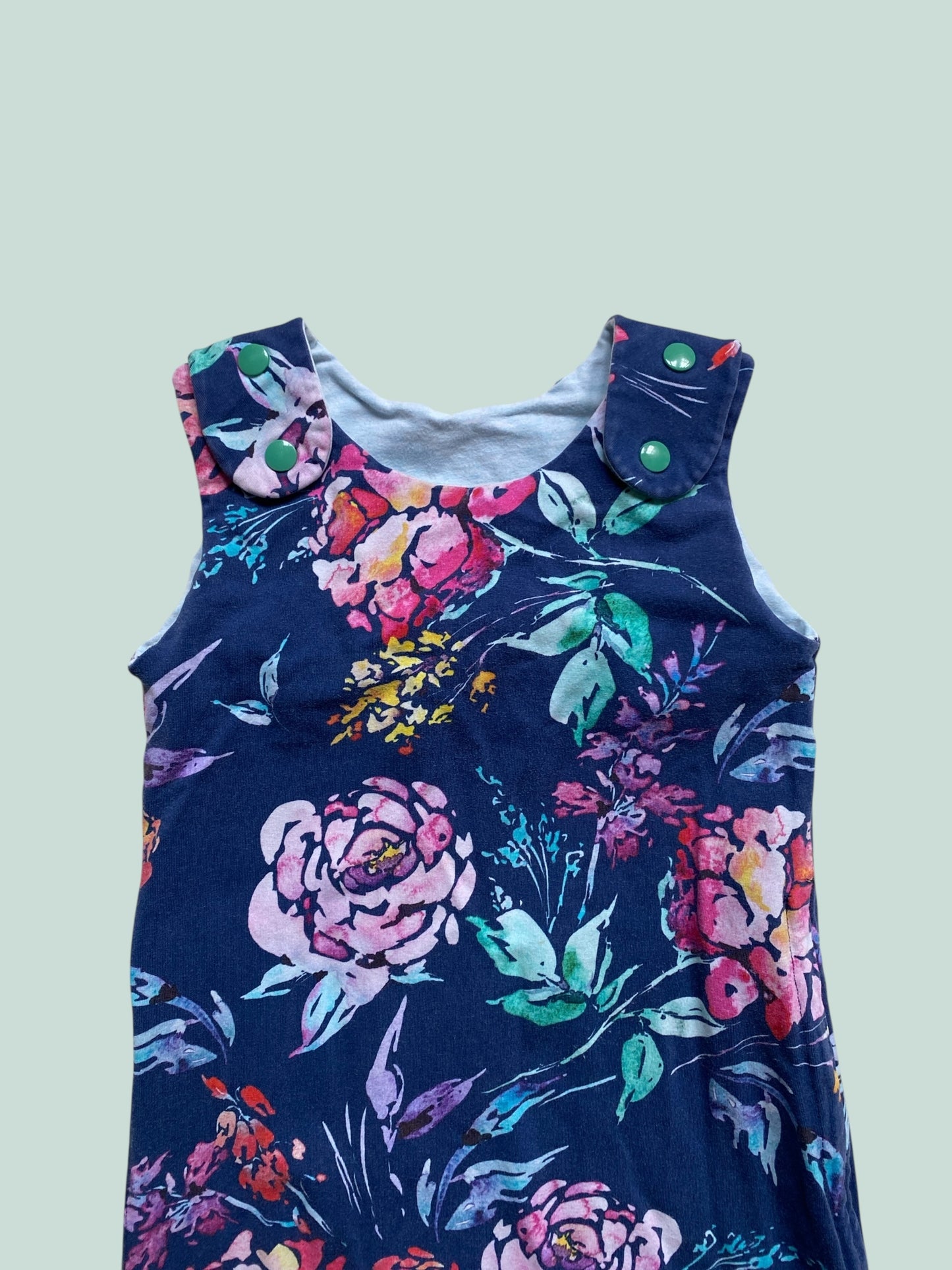 Cotton flower romper 1-3Y | Wee & Wild