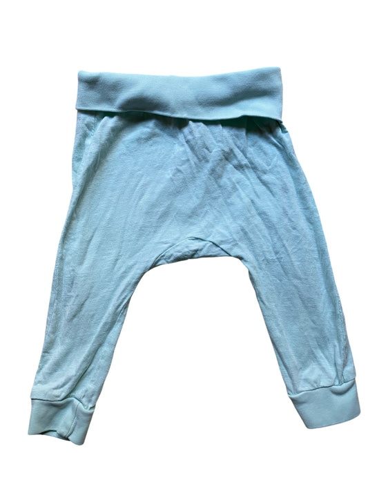 Organic cotton mint baby pants 6-9m | H&M
