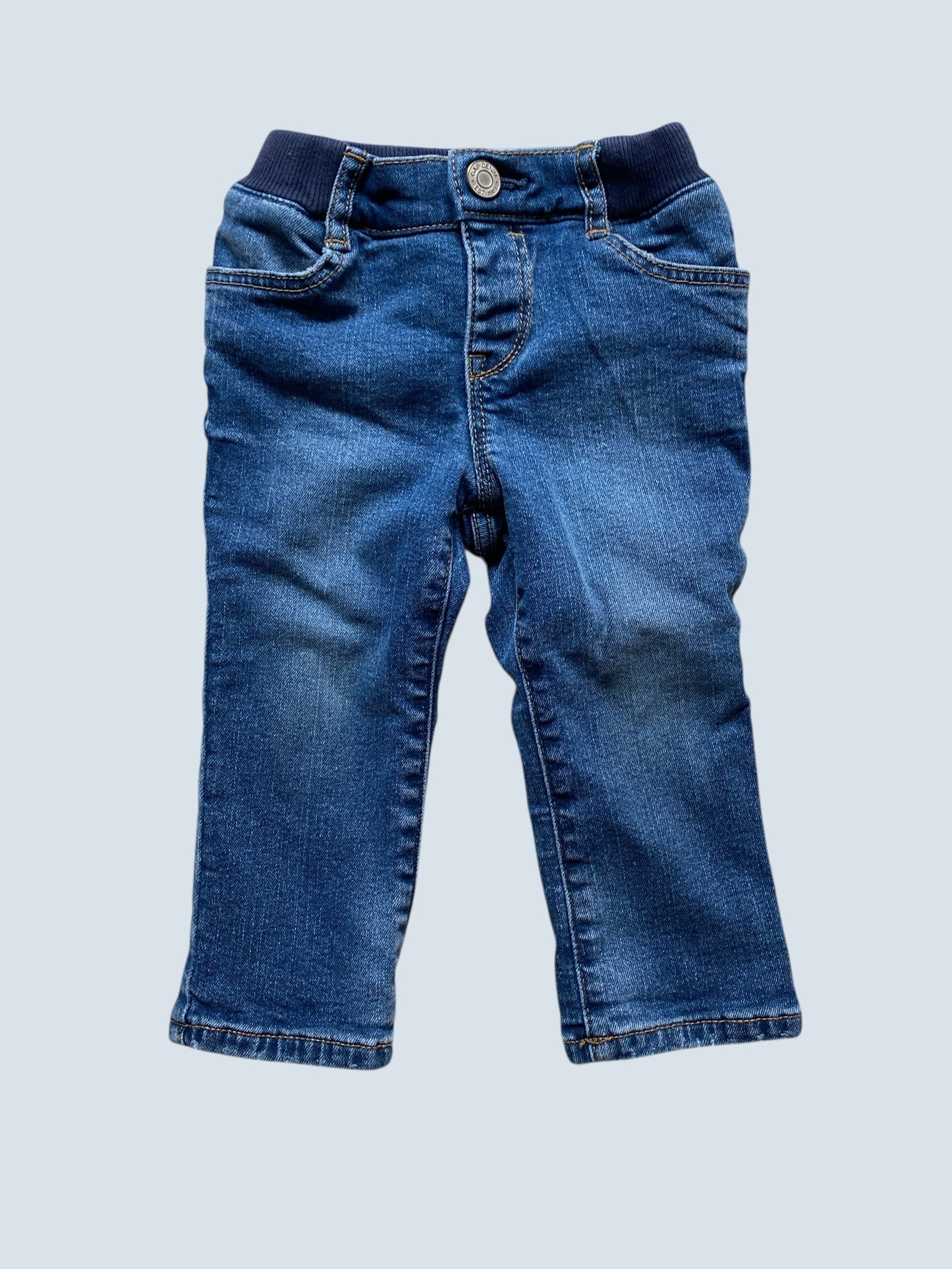 Cotton lined denim pants 18-24m | Gap