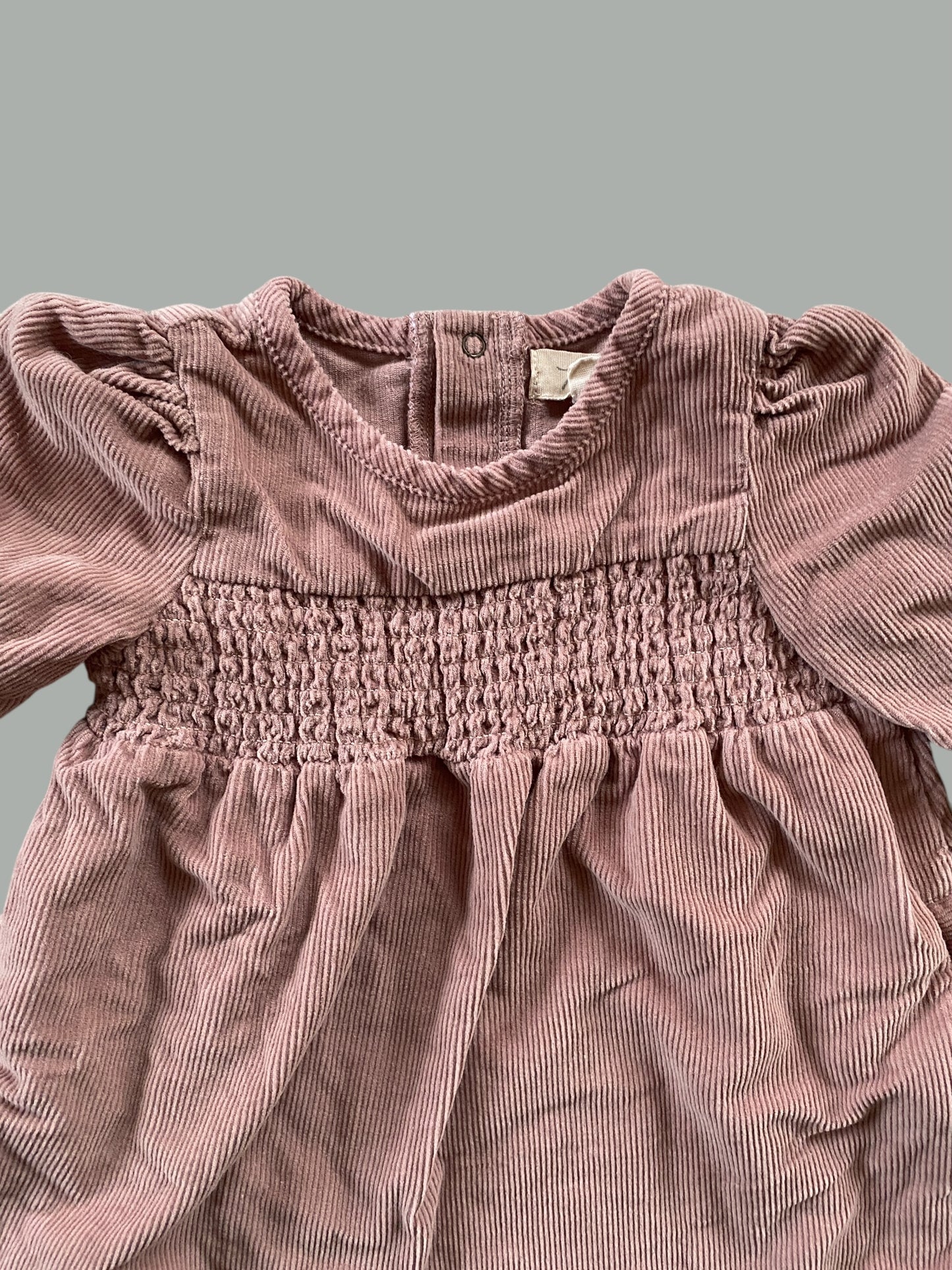Rose organic cotton corduroy dress 6-12m | Pehr