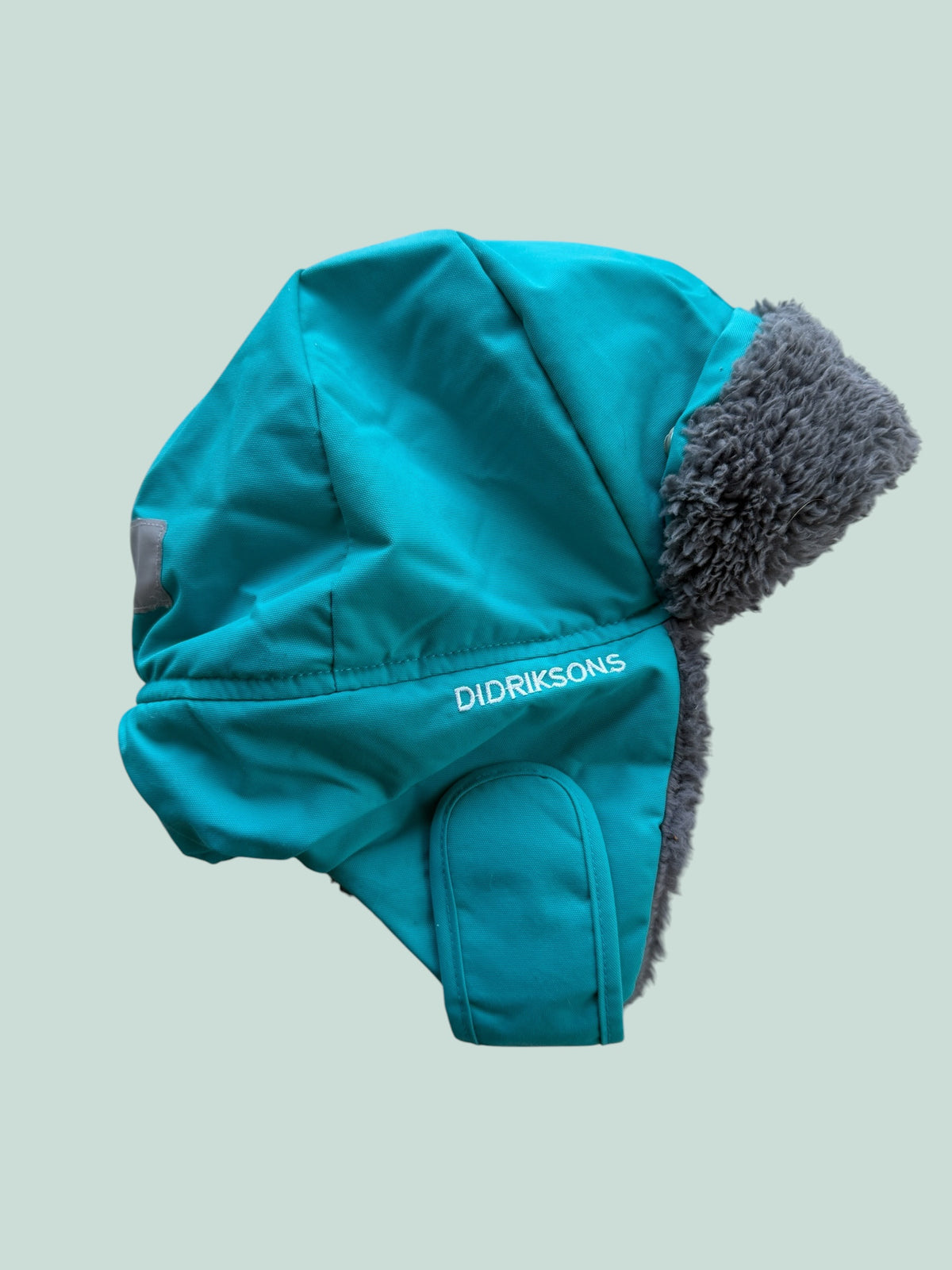 Fleece lined blue winter hat 8-12Y (56) | Didriksons