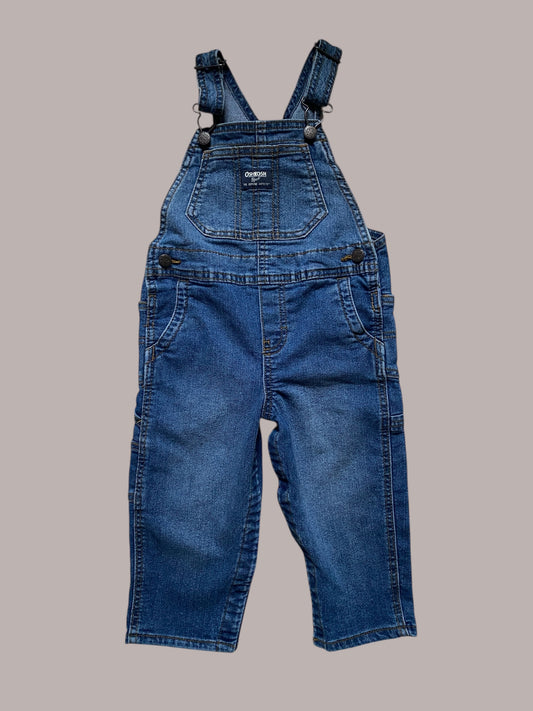 Cotton blend denim overalls 24m | OshKosh