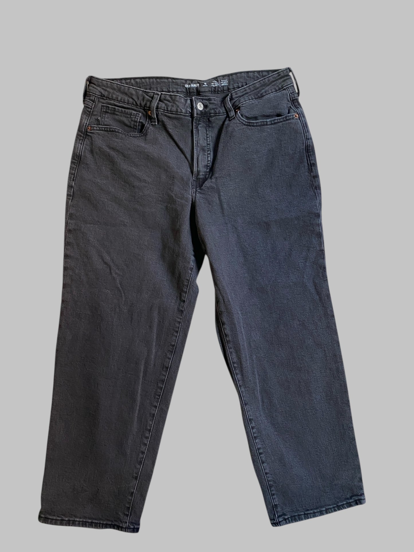 Dark grey high rise jeans 16 petite women’s | Old Navy