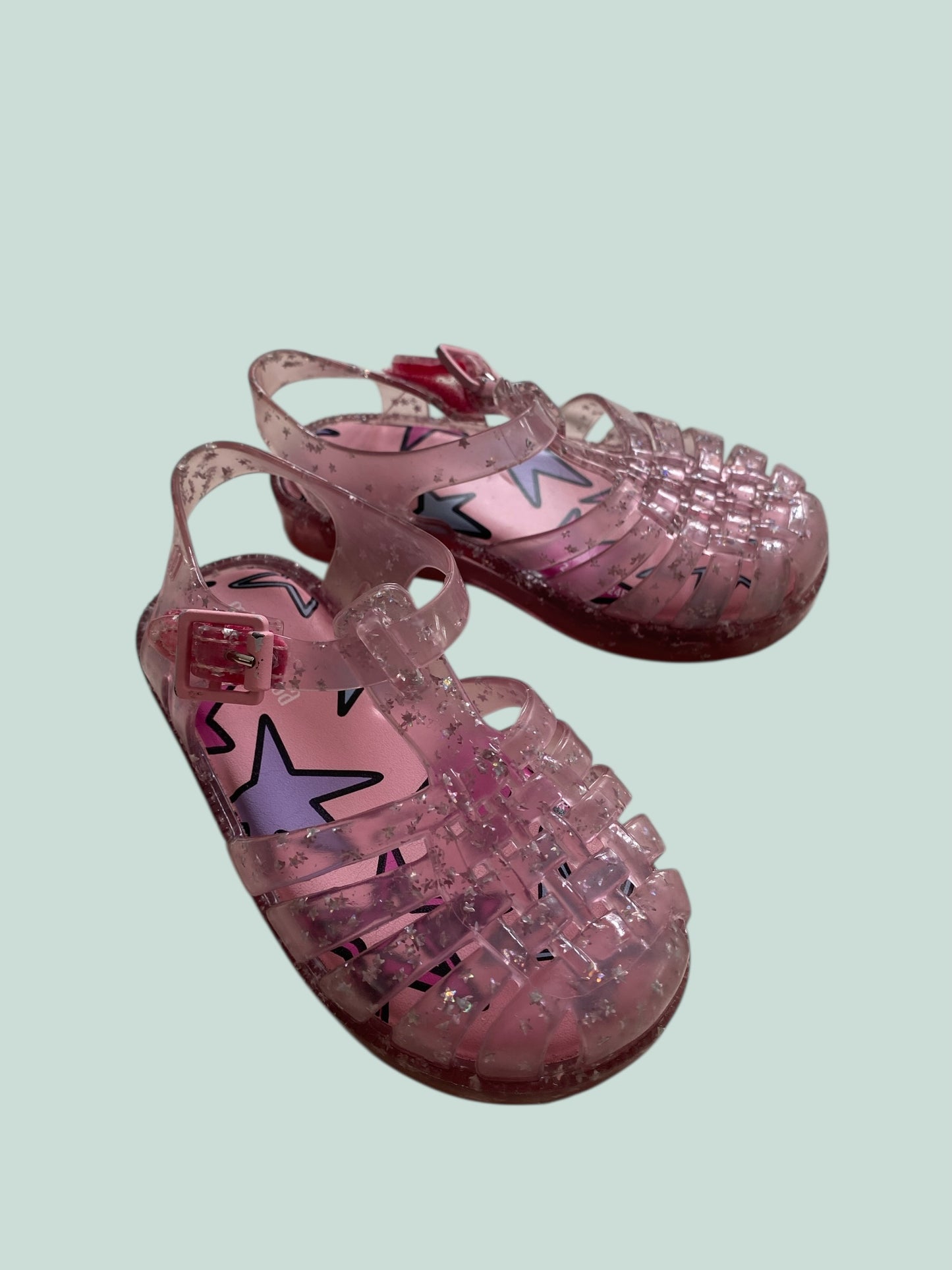 Sparkly vegan jelly shoes 8US  little Kid | Mini Melissa