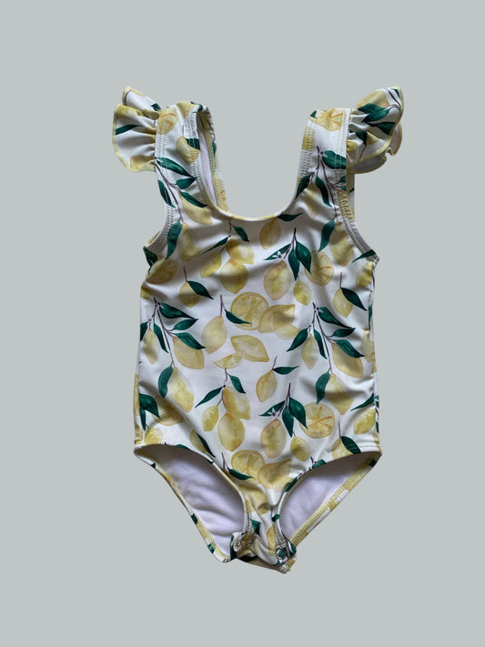 Lemon swimsuit with snaps 6-12m | Current Tyed