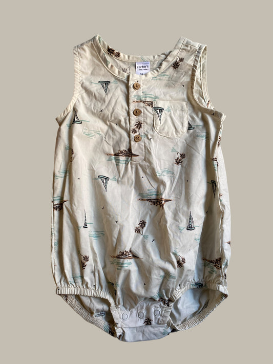 Cotton sailboat onesie 18m | Carter’s