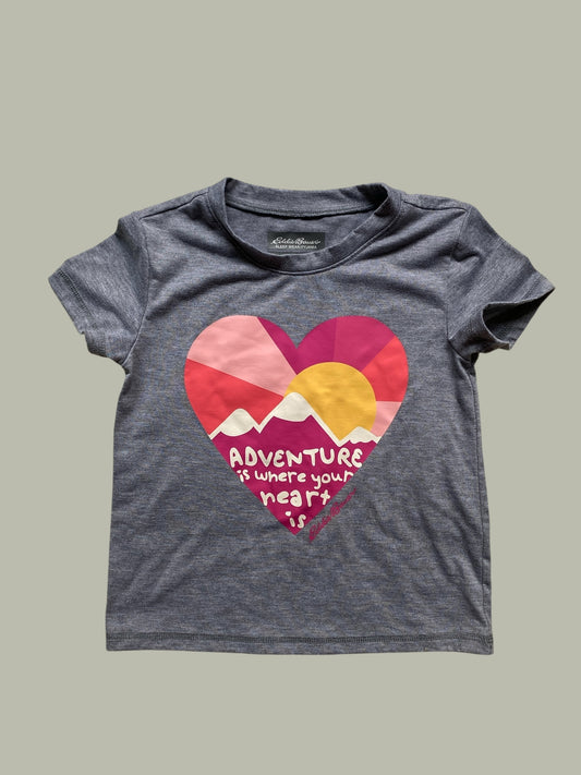 Heart pyjama top/t-shirt 5-6Y | Eddie Bauer