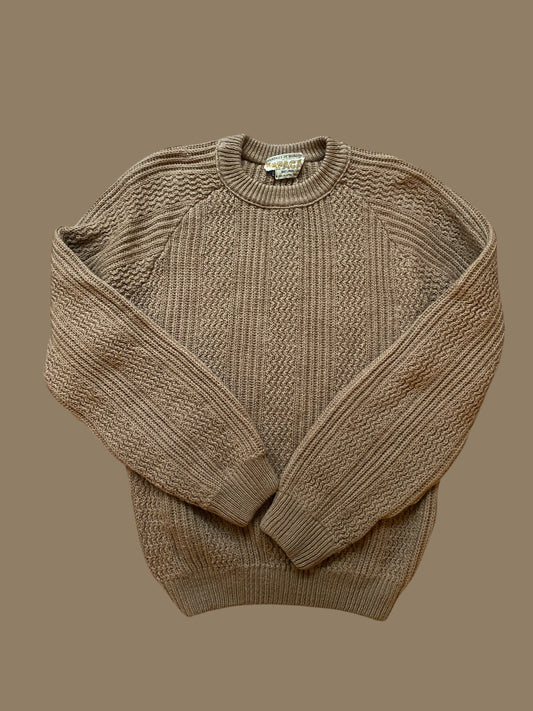 Camel coloured vintage wool sweater s/m adult | Impaca