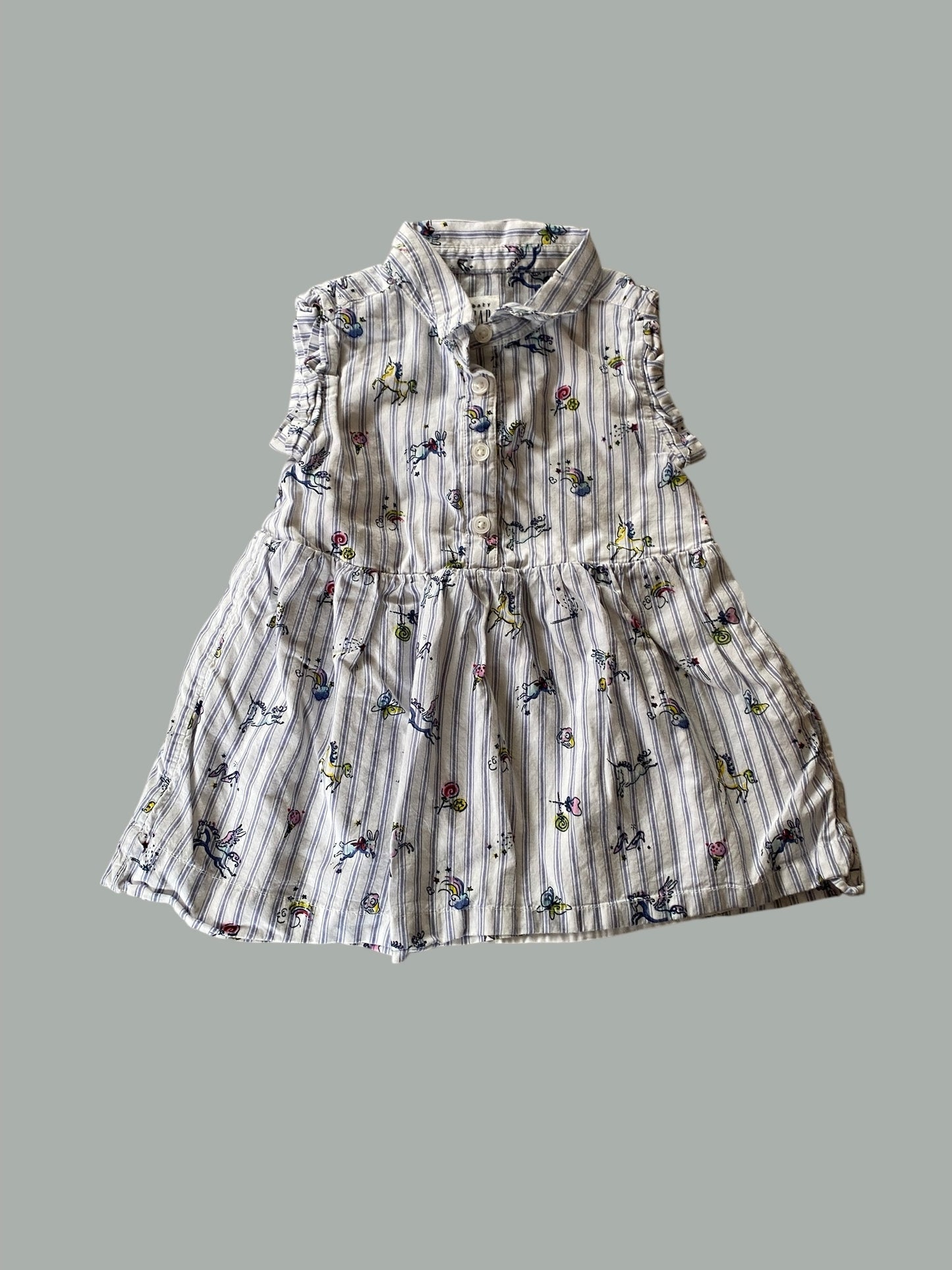 Cotton unicorn dress 12-18m | Gap
