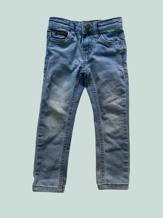 Cotton denim jeans with adjustable waist 18m | Koko Noko