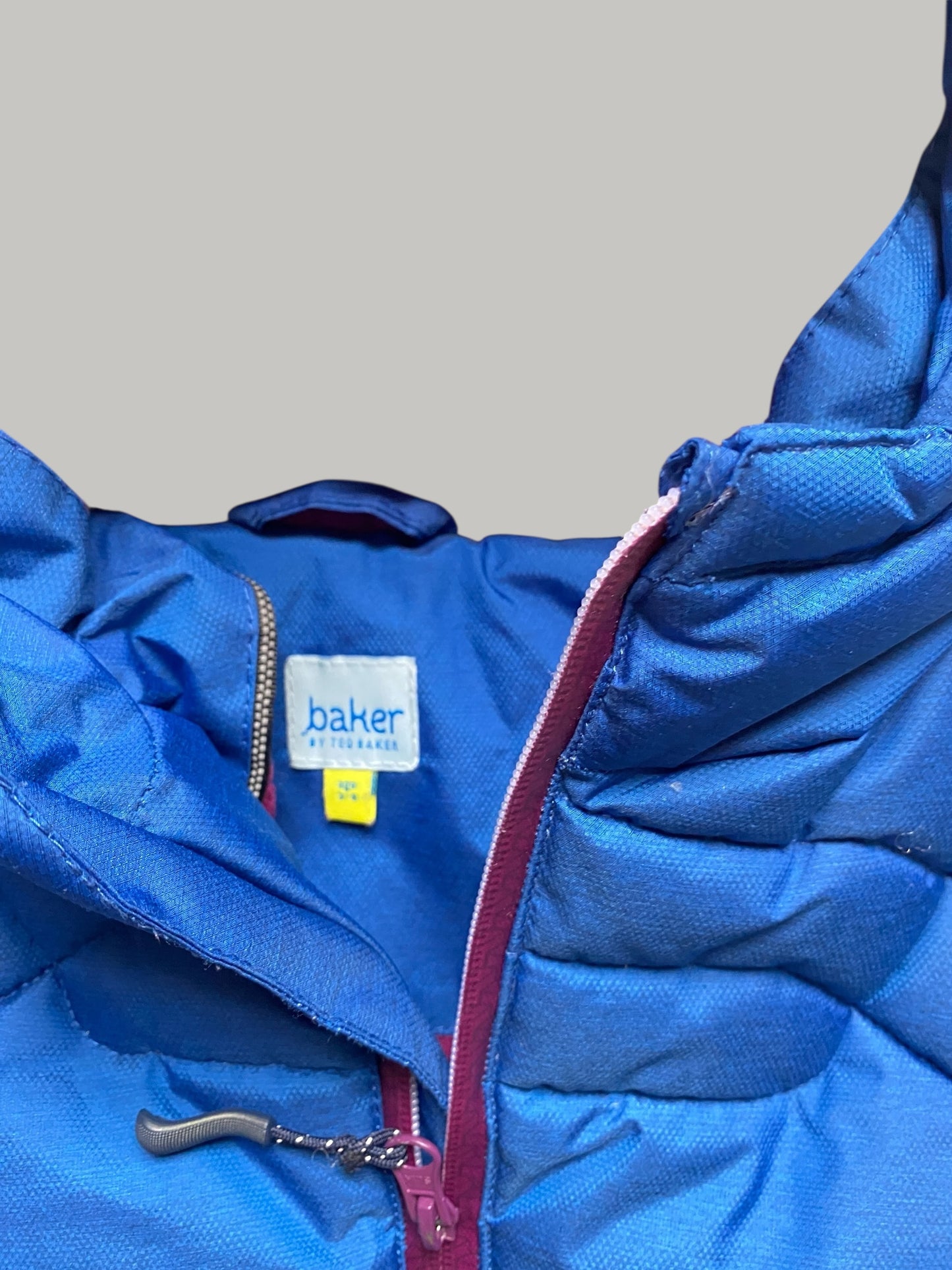 Blue winter puffer jacket 3-4Y | Ted Baker