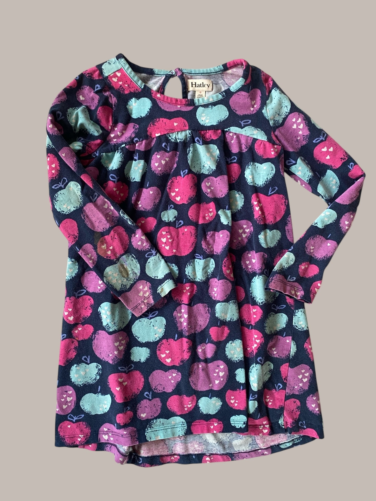 Apple cotton dress 6Y | Hatley