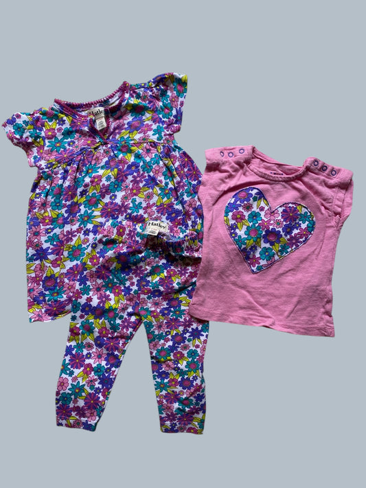 Three-piece cotton set 3-6m | Hatley
