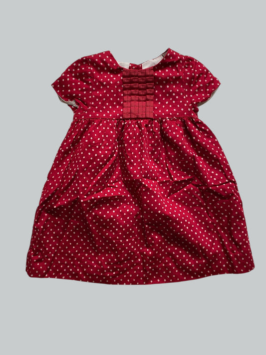 Cotton blend polka dor dress 18-24m | Zara