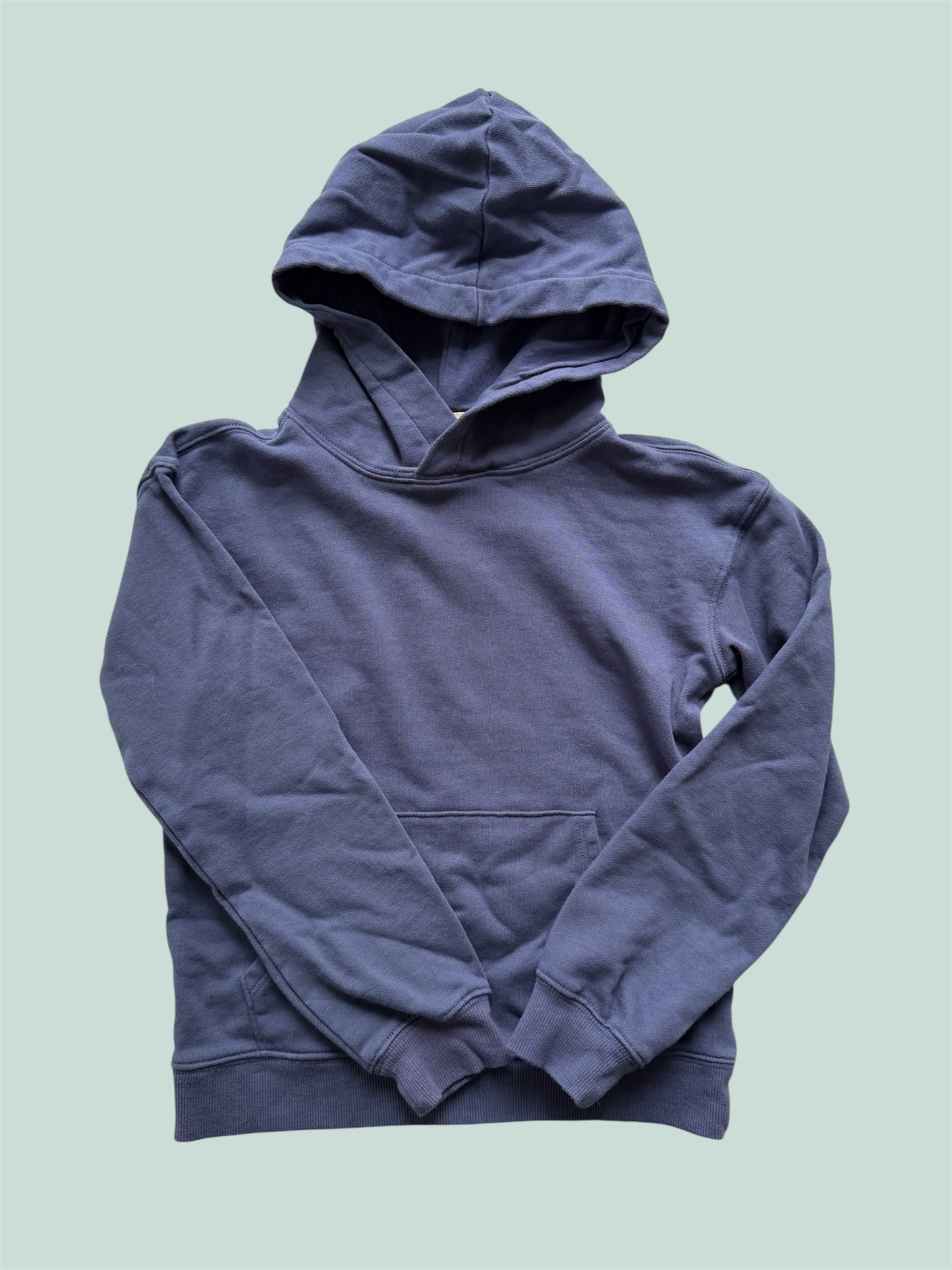Blue organic cotton hoodie 7-8Y | Ecothreads