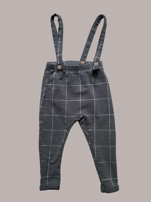 Cotton pants with suspenders 3-4Y | Zara