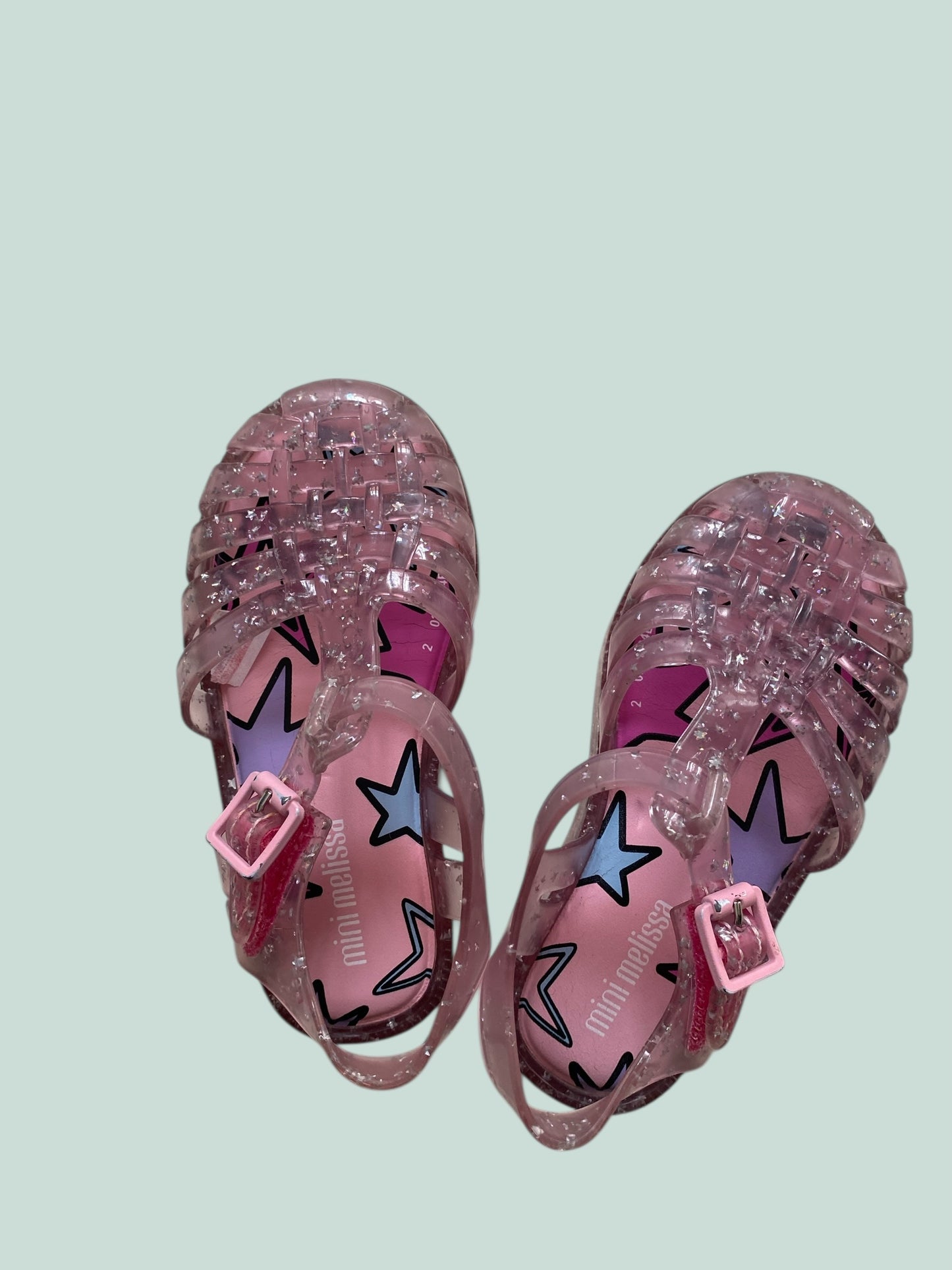 Sparkly vegan jelly shoes 8US  little Kid | Mini Melissa