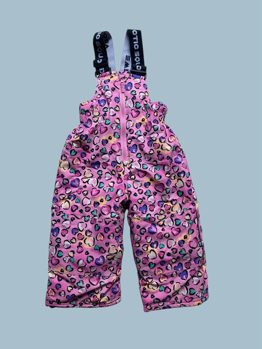 Pink print snow pants 2Y  | Arctic Squad