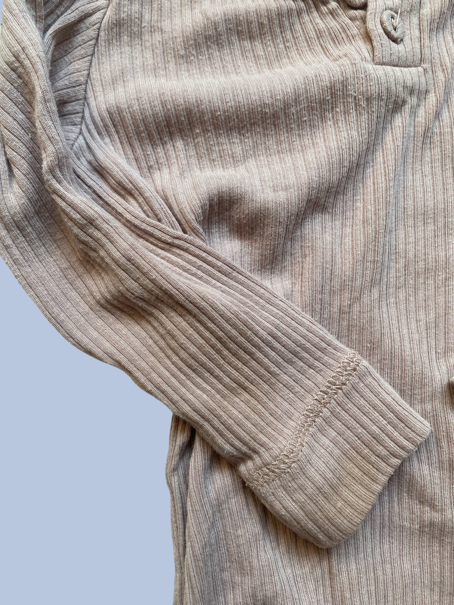 Rose odal/cotton blend onesies 12-24m | Jamie Kay