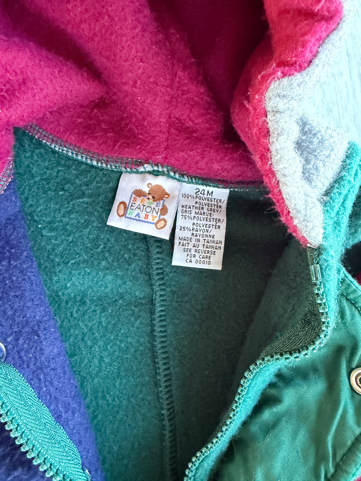 Super soft vintage fleece suit 24m |  Bébé Eaton