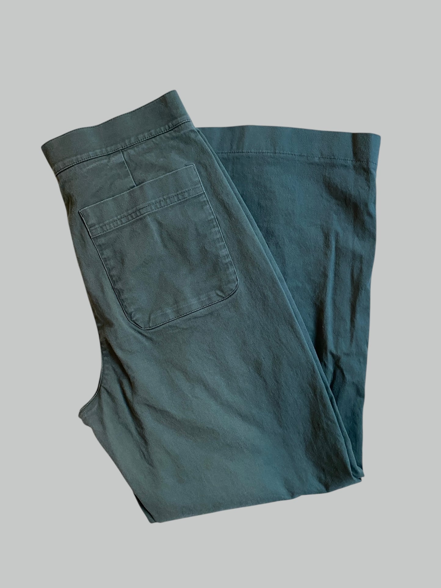 Forest green cotton barrel pants 2US women's | Babaton