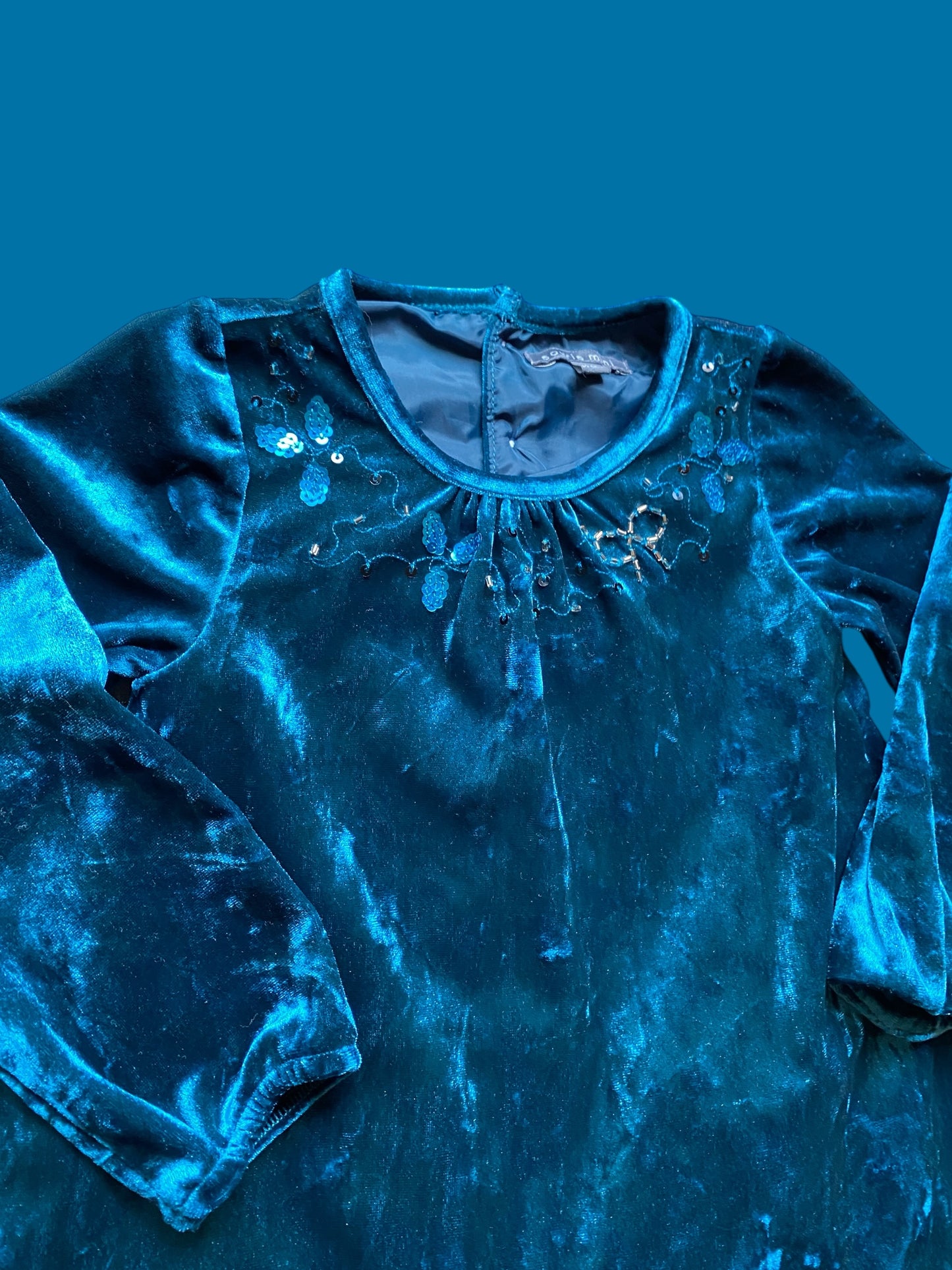 Velvet sequin dress 18-24m | Souris Mini